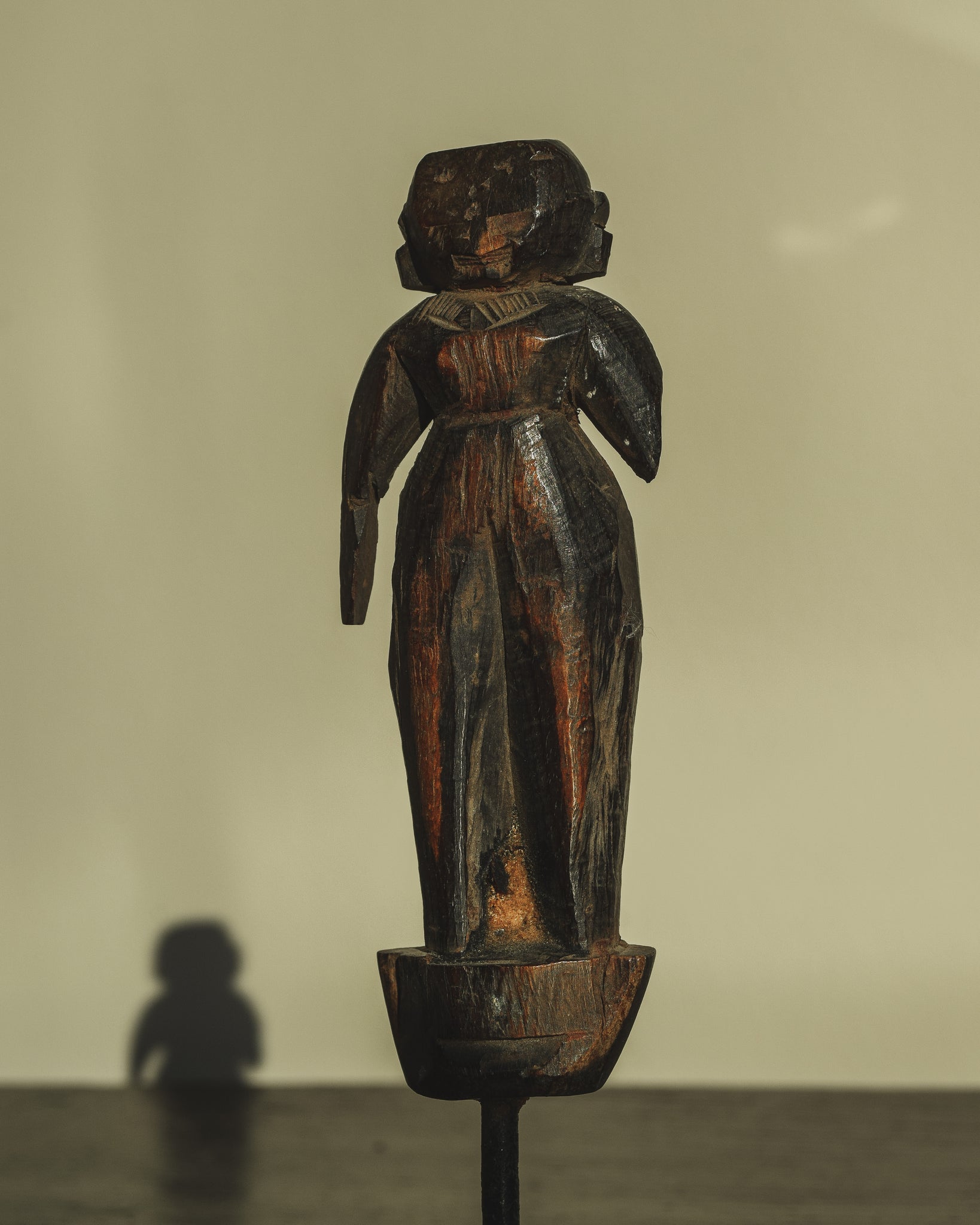 Wooden Goddess on Stand